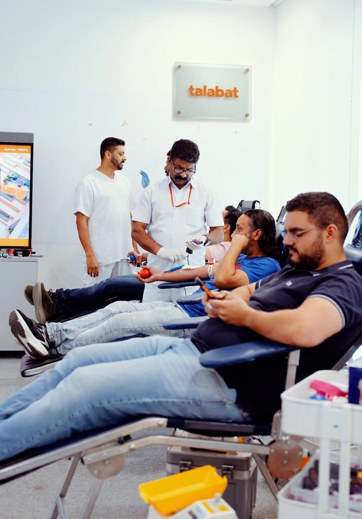 talabat hosts an employee blood donation drive in partnership with Kuwait Central Blood Bank talabat hosts an employee blood donation drive in partnership with Kuwait Central Blood Bank - talabat hosts