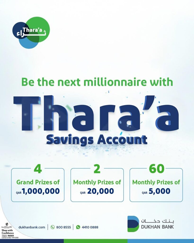 Dukhan Bank Announces September Winners in Thara’a Savings Account Prize Draw Dukhan Bank Announces September Winners in Thara’a Savings Account Prize Draw - dukhan bank
